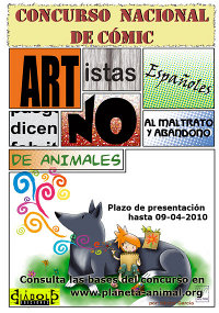 Cartel concurso contra el maltrato animal